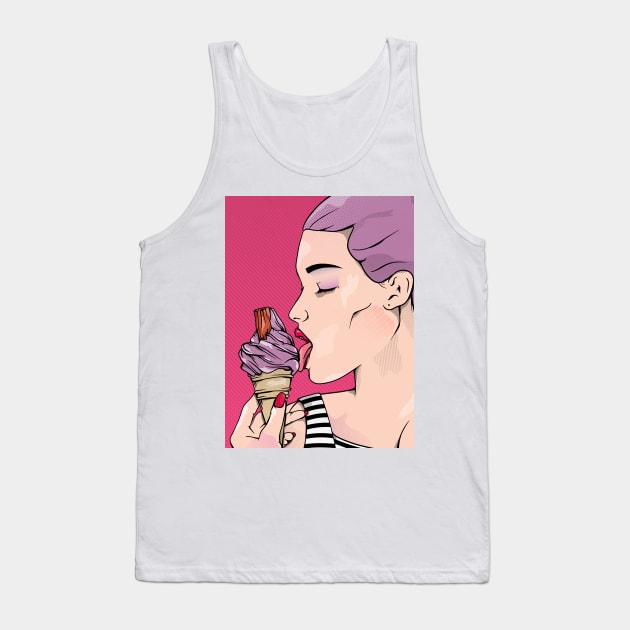 Eating Ice Cream Tank Top by mailboxdisco